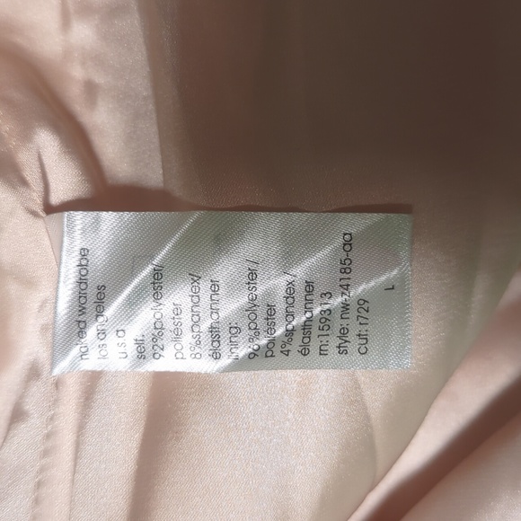 NWT Naked Wardrobe Gloss Boss Satin Coat - Picture 10 of 12